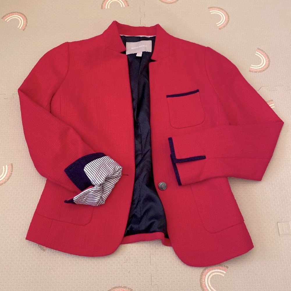 Hot Pink Tweed Blazer